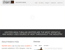 Tablet Screenshot of heatersindia.com